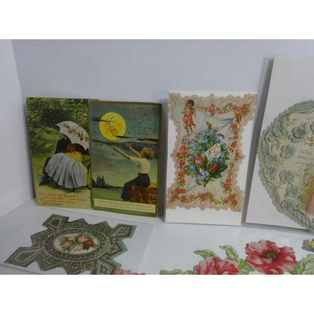 Antique German Die‎ Cut Victorian Valentines Early 1900s Germany & More